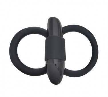 Эрекционное кольцо с подхватом и вибростимулятором MOJO APEIROS VIBRATING COCK / BALLS RING, Seven Creations