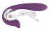 Перезаряжаемый вибратор с клиторальным стимулятором Javida Vibe with Clit Stimulator - 18,5 см., Orion