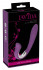 Перезаряжаемый вибратор с клиторальным стимулятором Javida Vibe with Clit Stimulator - 18,5 см., Orion