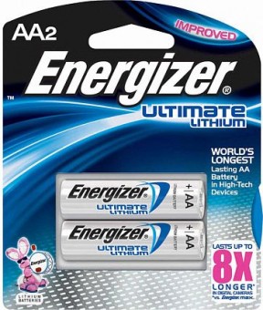 Батарейки Energizer Ultimate Lithium FR6/L91 AA - 2 шт., Energizer