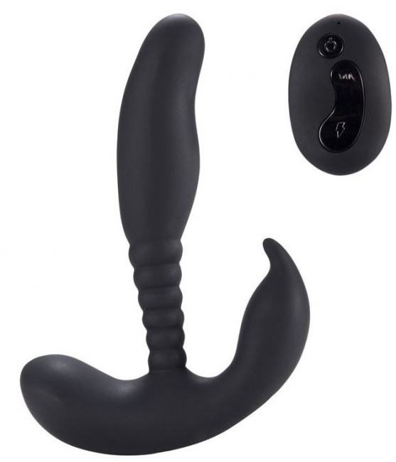 Черный стимулятор простаты Remote Control Anal Pleasure Vibrating Prostate Stimulator - 13,5 см. Черный стимулятор простаты Remote Control Anal Pleasure Vibrating Prostate Stimulator - 13,5 см.