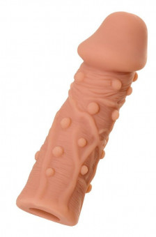 Насадка фаллического вида с венками и шишечками Extreme Sleeve 006 S-size - 12,7 см., KOKOS