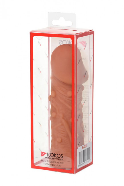 Насадка фаллического вида с венками и шишечками Extreme Sleeve 006 S-size - 12,7 см., KOKOS