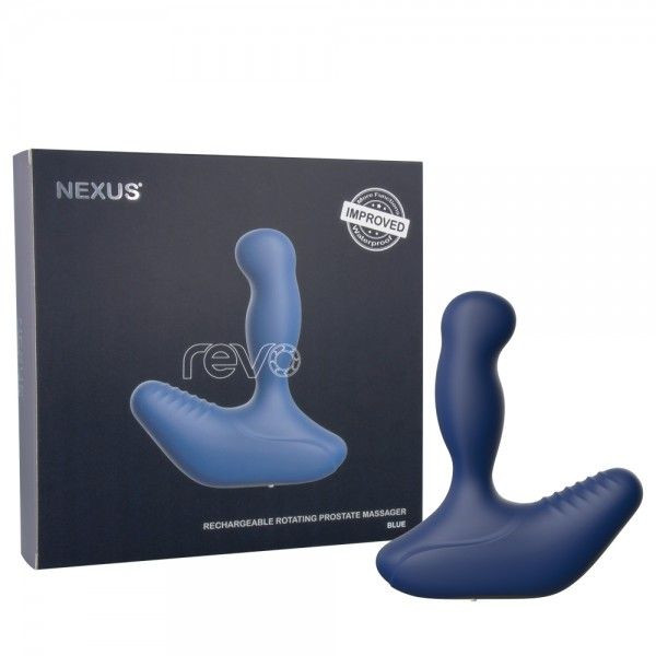 Синий вибромассажер простаты NEXUS REVO 2.0 с вращающейся головкой, Nexus Range