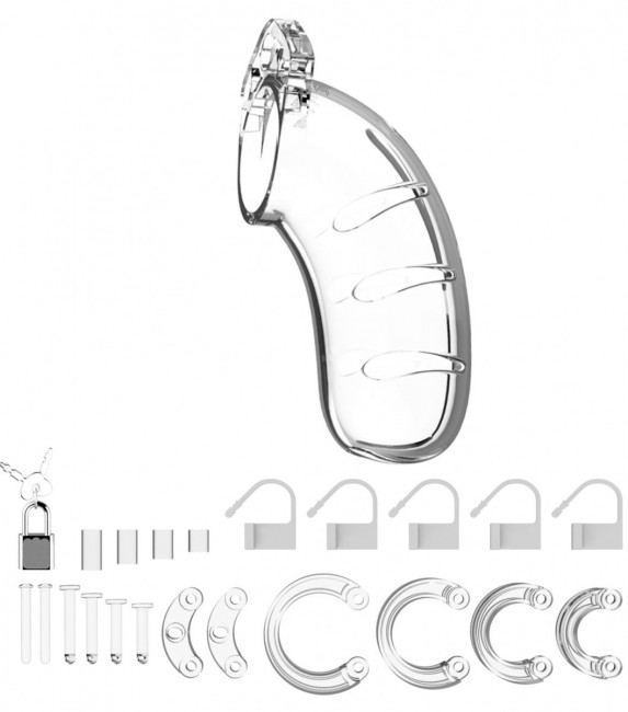 Прозрачный мужской пояс верности Cock Cage Model 03 Chastity Прозрачный мужской пояс верности Cock Cage Model 03 Chastity