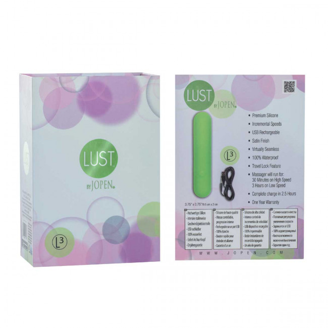 Зеленая вибропуля Lust by JOPEN L3, Jopen