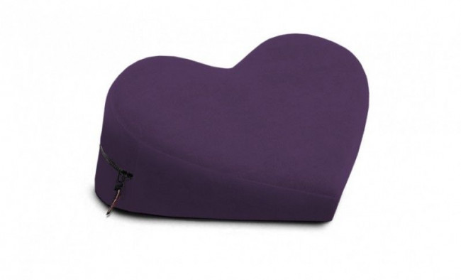 Фиолетовая малая вельветовая подушка-сердце для любви Liberator Retail Heart Wedge, Liberator Фиолетовая малая вельветовая подушка-сердце для любви Liberator Retail Heart Wedge, Liberator
