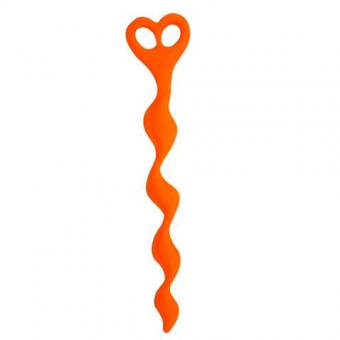 Анальная цепочка Climax Anal Silicone Swirl - 27 см., Topco Sales