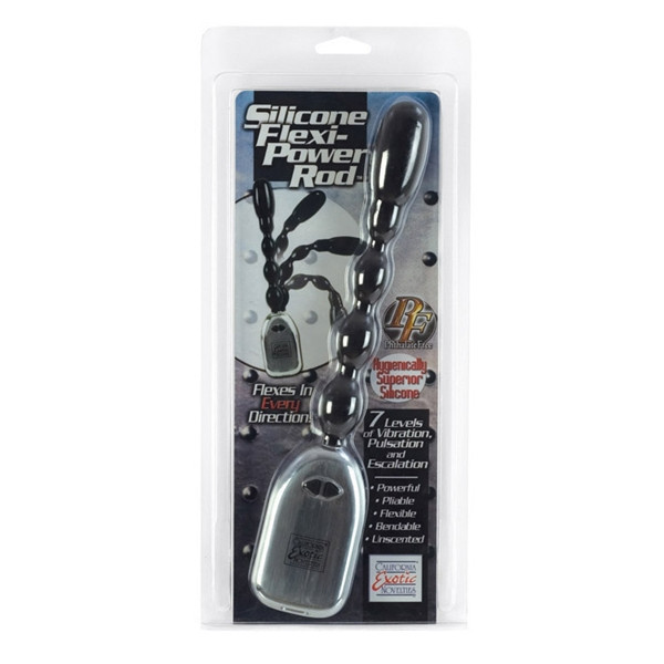 Анальный вибростимулятор Silicone Flexi-Power Rod, California Exotic Novelties