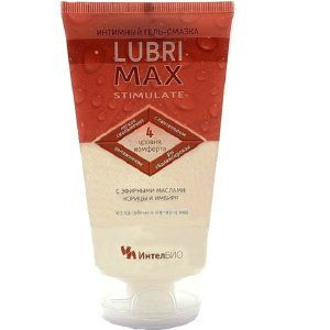 Возбуждающий интимный гель-смазка на водной основе Lubrimax Stimulate - 150 мл., ИнтелБИО