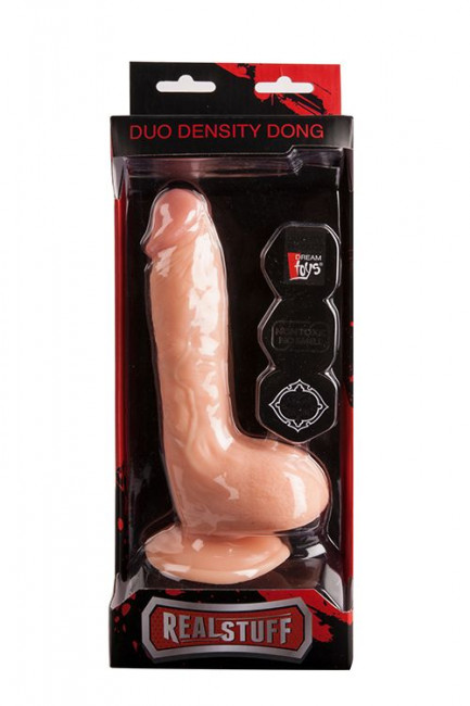 Реалистичный фаллоимитатор REALSTUFF DUO DENSITY DONG 8INCH - 20,5 см., Dream Toys