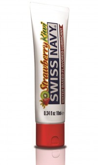 Лубрикант Swiss Navy Strawberry Kiwi Lube с ароматом клубники и киви - 10 мл., Swiss navy