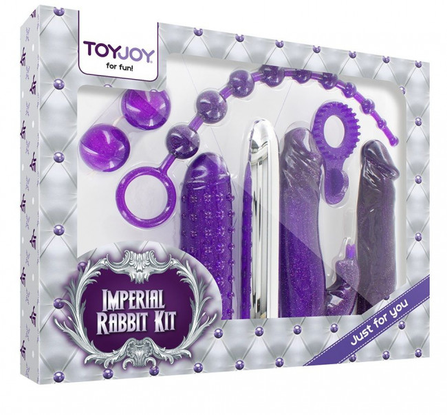 Набор фиолетовых стимуляторов Imperial Rabbit Kit , Toy Joy