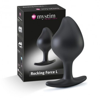 Анальная пробка Rocking Force L для электростимуляции - 10,5 см., MyStim