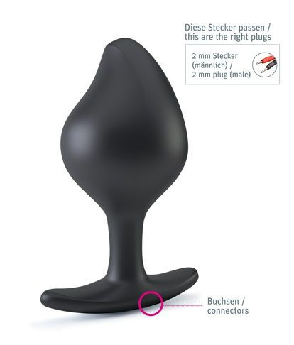 Анальная пробка Rocking Force L для электростимуляции - 10,5 см., MyStim Анальная пробка Rocking Force L для электростимуляции - 10,5 см., MyStim