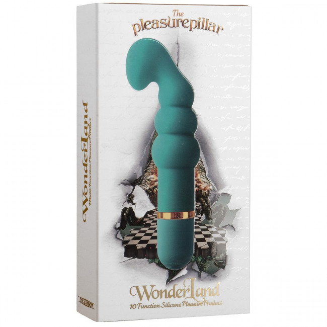 Зеленый G-Spot вибромассажер Pleasurepillar - 14 см., Doc Johnson