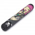 Чёрный вибратор с принтом CLASSIC VIBRATOR BLACK PINK LIPSTICK WOMAN - 18,4 см., Tokidoki