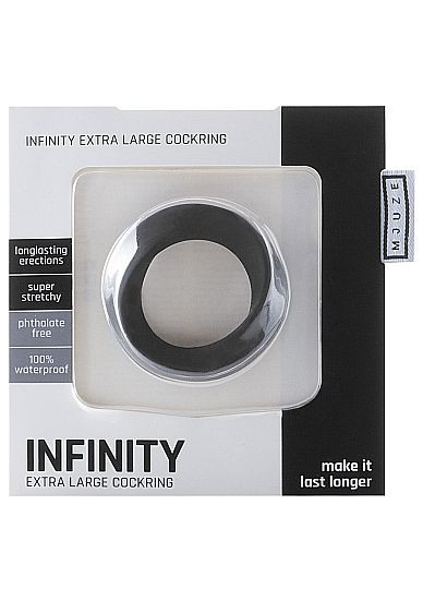Чёрное эрекционное кольцо Infinity XL Cockring, Shots Media BV