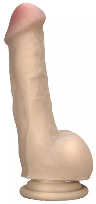Реалистичны вибромассажёр на присоске REALSTUFF 6.5INCH VIBRATOR III - 16,5 см., Dream Toys