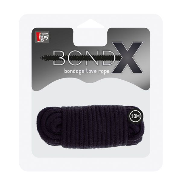 Черная веревка для связывания BONDX LOVE ROPE - 10 м., Dream Toys Черная веревка для связывания BONDX LOVE ROPE - 10 м., Dream Toys