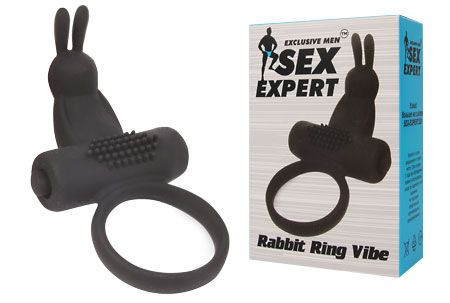 Черное эрекционное виброкольцо Sex Expert, Bior toys Черное эрекционное виброкольцо Sex Expert, Bior toys