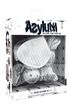 Набор Asylum Patient Restraint Kit: кляп, маска и веревка-фиксация, Topco Sales Набор Asylum Patient Restraint Kit: кляп, маска и веревка-фиксация, Topco Sales