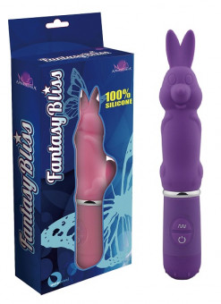 Фиолетовый вибростимулятор в форме кролика 10 Function Rabbit - 19 см., Howells