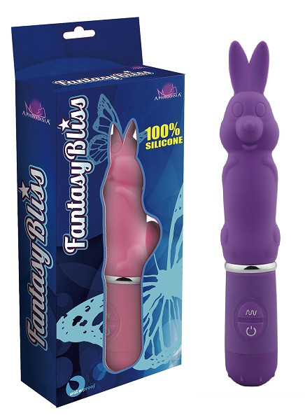 Фиолетовый вибростимулятор в форме кролика 10 Function Rabbit - 19 см., Howells