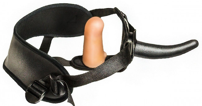 Женский страпон с вагинальной пробкой Woman Strap - 12 см., LOVETOY (А-Полимер)