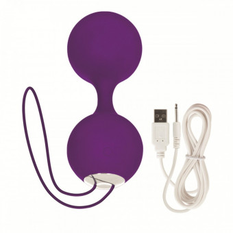 Фиолетовые вагинальные шарики Embrace с вибрацией, California Exotic Novelties