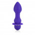 Фиолетовая анальная пробка Booty Call Player с вибрацией - 14 см., California Exotic Novelties