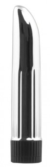 Серебристый многоскоростной вибромассажер Lady Finger - 12 см., Dream Toys