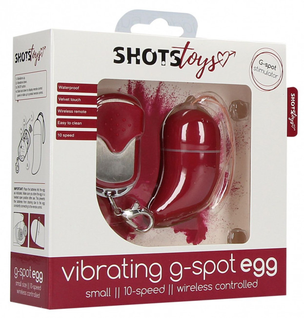 Красное виброяйцо Small Wireless Vibrating G-Spot Egg