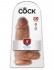 Кофейный фаллоимитатор на присоске Chubby - 22,9 см., Pipedream