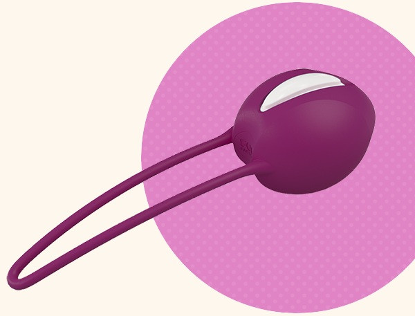 Фиолетовый вагинальный шарик Smartballs Uno, Fun Factory