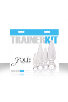 Набор из 4 прозрачных анальных пробок Jolie Trainer Kit, NS Novelties