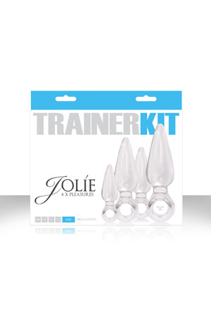 Набор из 4 прозрачных анальных пробок Jolie Trainer Kit, NS Novelties