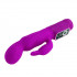 Лиловый вибратор с клиторальной стимуляцией Body Touch - 22,5 см., Baile