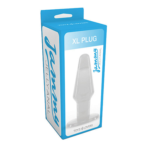 Прозрачный анальный плаг большого размера JAMMY JELLY ANAL XL PLUG CRYSTALL - 14 см., Toyz4lovers