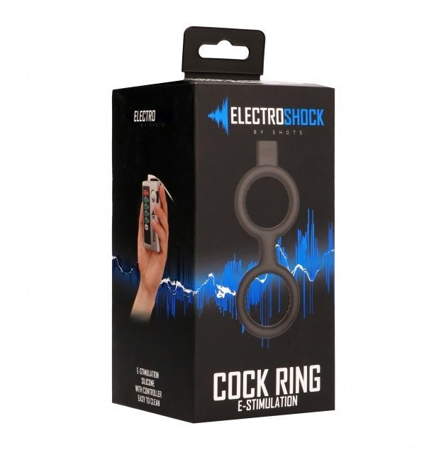 Кольцо с электростимуляцией E-Stimulation Cock Ring with Ballstrap, Shots Media BV