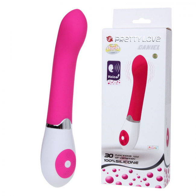 Розовый вибратор Pretty Love Daniel - 19,5 см., Baile