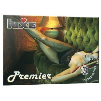 Презервативы Luxe Premier - 3 шт., Luxe