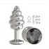 Серебристая пробка с рёбрышками и чёрным кристаллом - 7 см., Сумерки богов