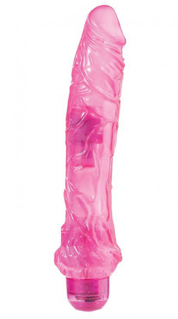 Большой розовый вибратор JELLY JOY 9INCH 10 RHYTHMS PINK - 23 см., Dream Toys Большой розовый вибратор JELLY JOY 9INCH 10 RHYTHMS PINK - 23 см., Dream Toys