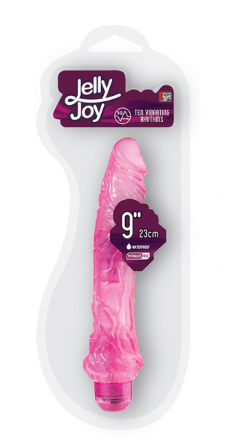 Большой розовый вибратор JELLY JOY 9INCH 10 RHYTHMS PINK - 23 см., Dream Toys Большой розовый вибратор JELLY JOY 9INCH 10 RHYTHMS PINK - 23 см., Dream Toys