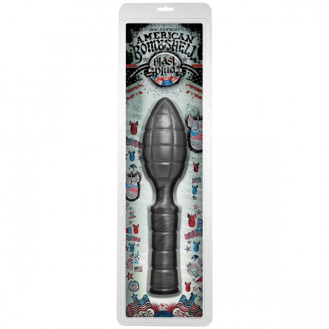 Анальный стимулятор в виде гранаты American Bombshell Blast Plug - 23,4 см., Doc Johnson