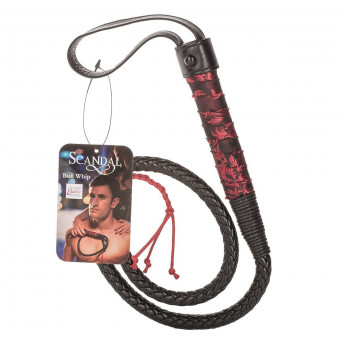 Кнут Scandal Bull Whip с кружевной рукоятью, California Exotic Novelties
