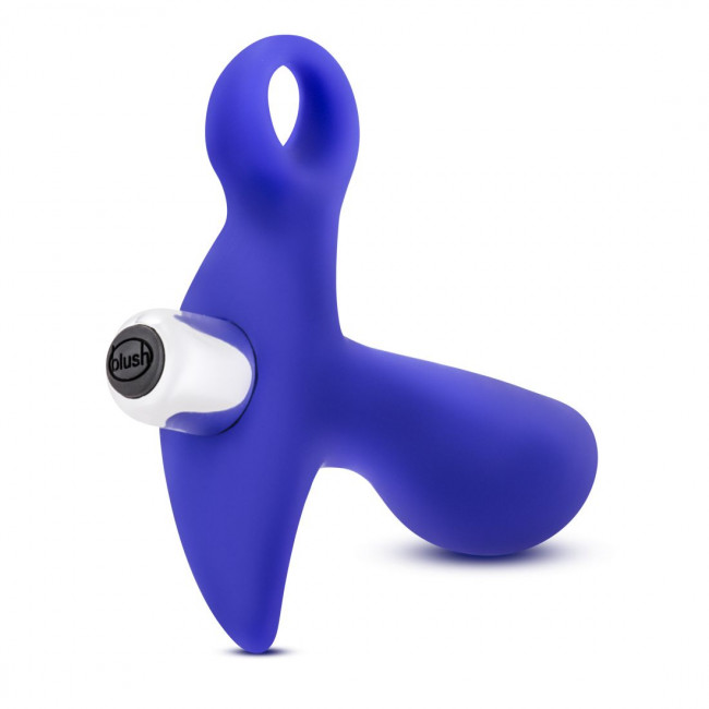 Синий стимулятор простаты с ручкой-кольцом Performance Prostimulator 02, Blush Novelties Синий стимулятор простаты с ручкой-кольцом Performance Prostimulator 02, Blush Novelties
