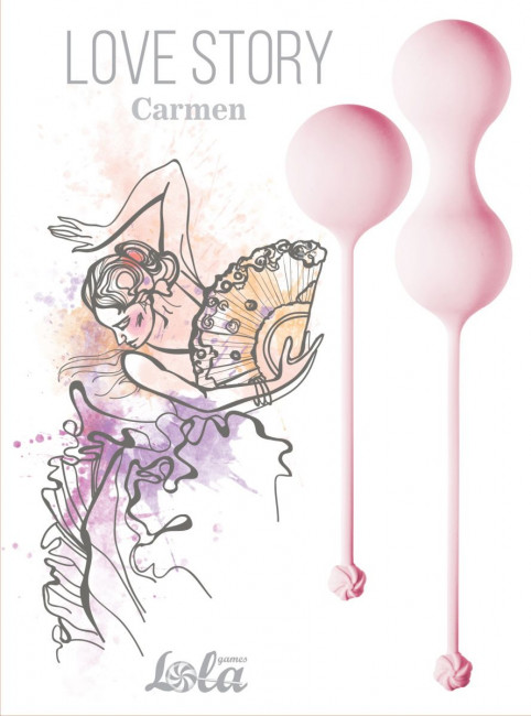 Набор розовых вагинальных шариков Love Story Carmen Набор розовых вагинальных шариков Love Story Carmen