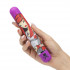 Фиолетовый вибратор с принтом CLASSIC VIBRATOR PURPLE DEVIL WOMAN - 18,4 см., Tokidoki